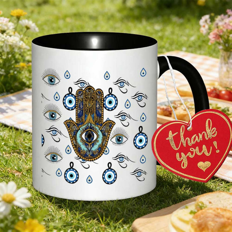 Tailorly Black Accent 11 oz Mug - evil