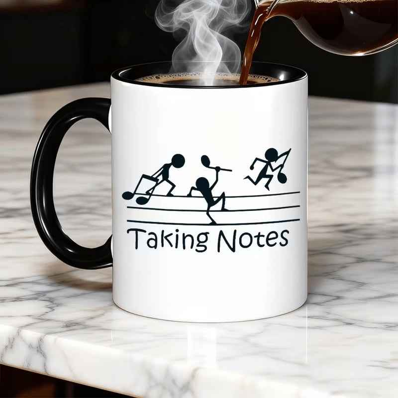 Tailorly Black Accent 11 oz Mug - 11Oz Humorous Note-Taking Cup Ceramic Reusable Colorful Versatile for Office And Travel Graduation Mother S Day