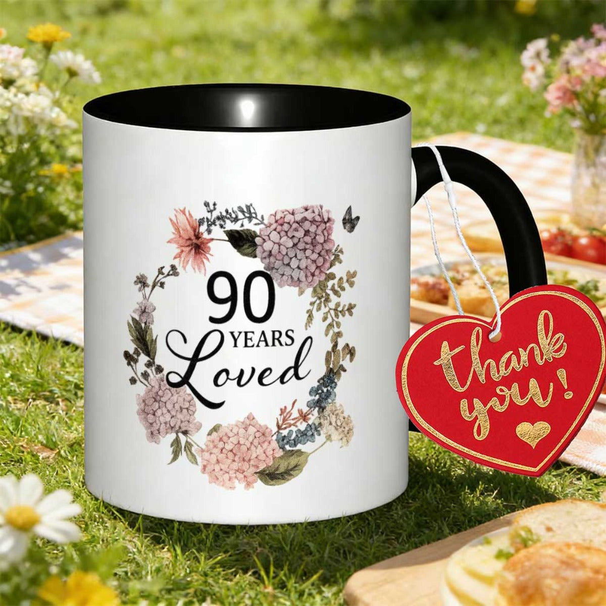 Tailorly Black Accent 11 oz Mug - a themed mug 11oz capacity daily use ideal for evening relaxation gifts for men and women during