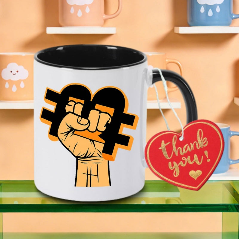 Tailorly Black Accent 11 oz Mug - design print logo