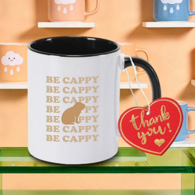 Tailorly Black Accent 11 oz Mug - techno harajuku bepy bepy bepyhe print logo