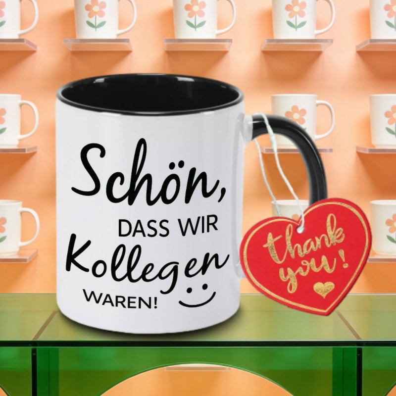 Tailorly Black Accent 11 oz Mug - a ceramic coffee mug designed for reading holding tea milk or a thoughtful thanksgiving gift for book