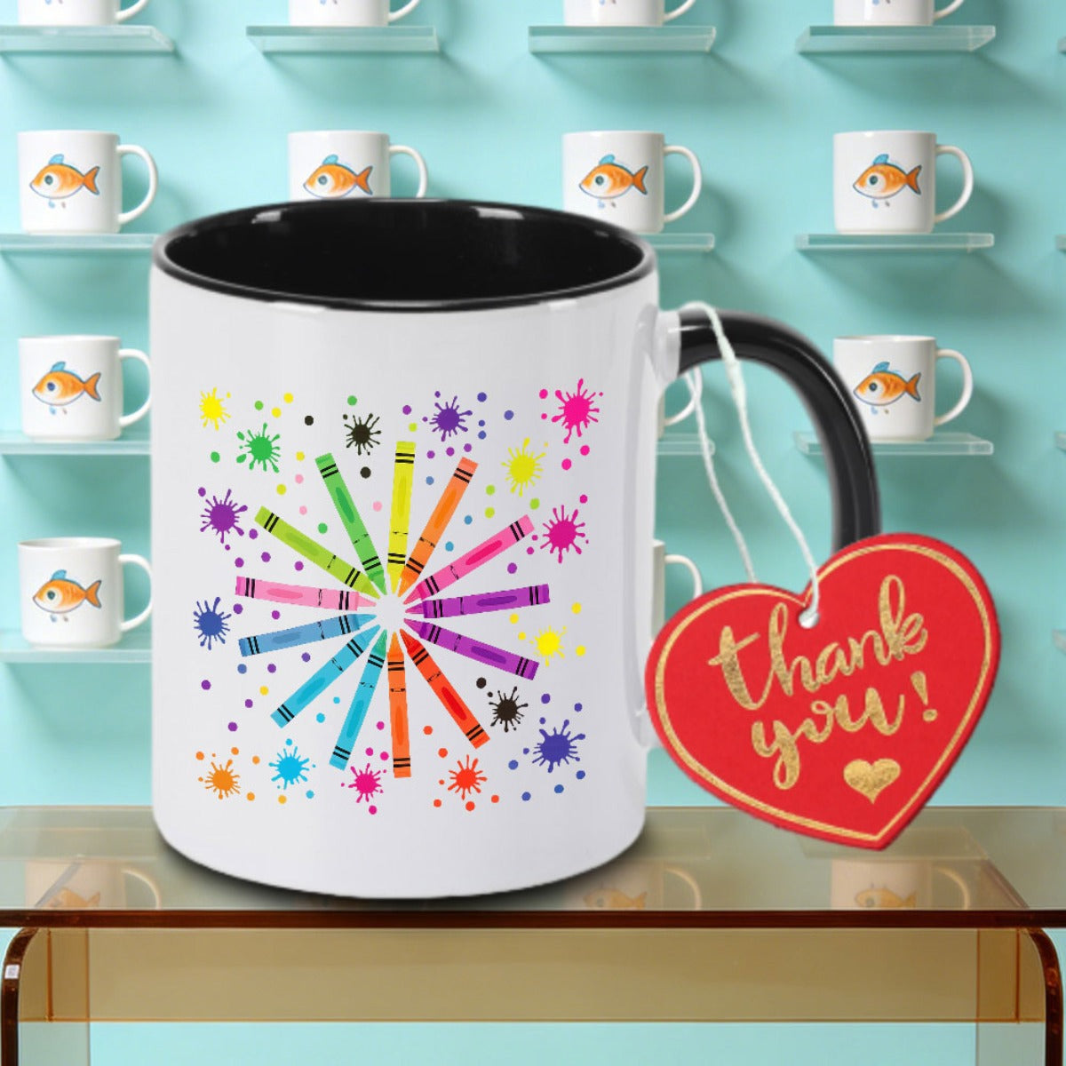 Tailorly Black Accent 11 oz Mug - coffee logo