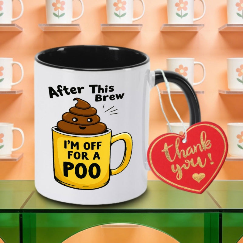 Tailorly Black Accent 11 oz Mug - a single humorous logo
