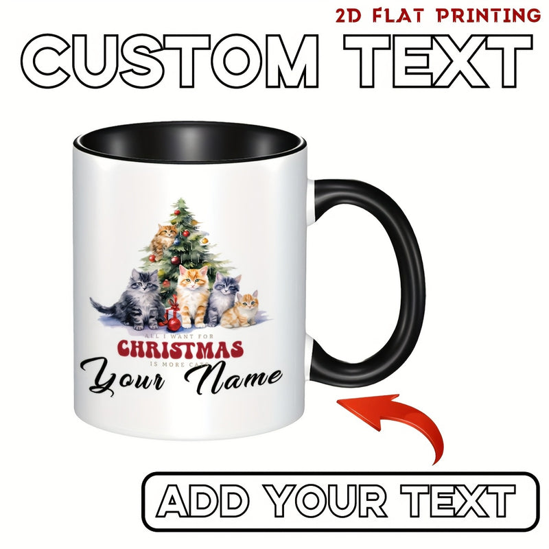 Tailorly Black Accent 11 oz Mug - custom text