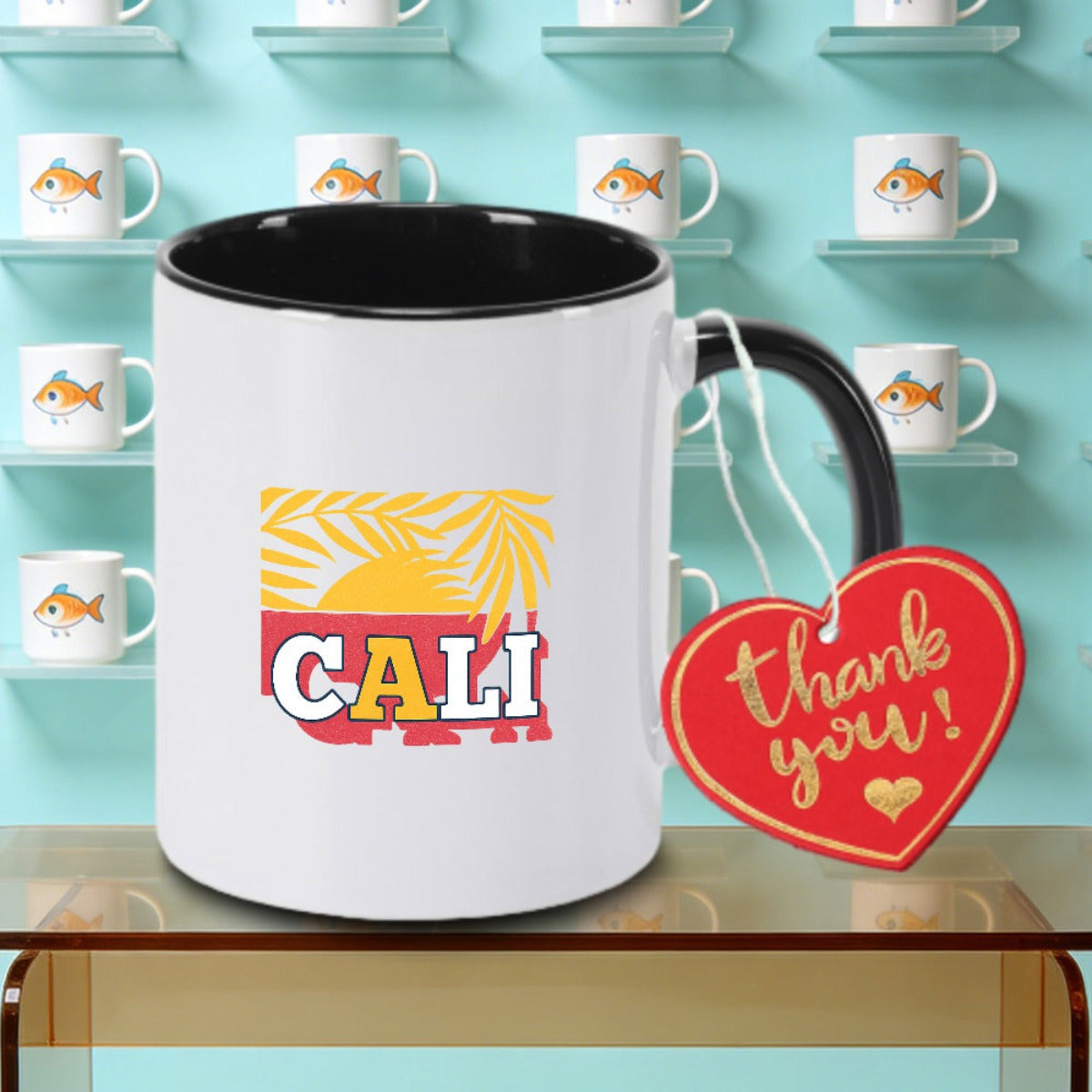 Tailorly Black Accent 11 oz Mug - This Ceramic Coffee Mug Designed for And Tea a Wonderful Birthday Gift. Holding Tea Milk Or Water And Is