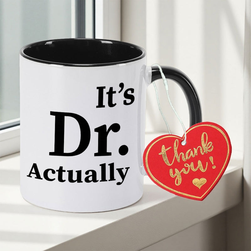 Tailorly Black Accent 11 oz Mug - Funny Graduation Print