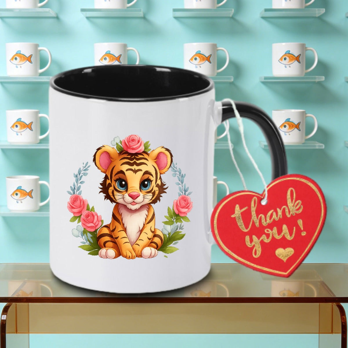 Tailorly Black Accent 11 oz Mug - Logo