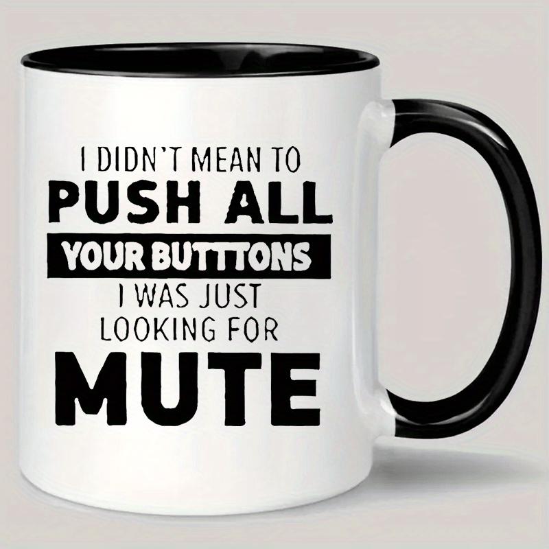 Tailorly Black Accent 11 oz Mug - humorous ceramic coffee cup double sided printed