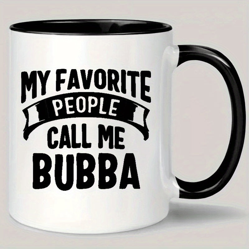 Tailorly Black Accent 11 oz Mug - person calls me baba text
