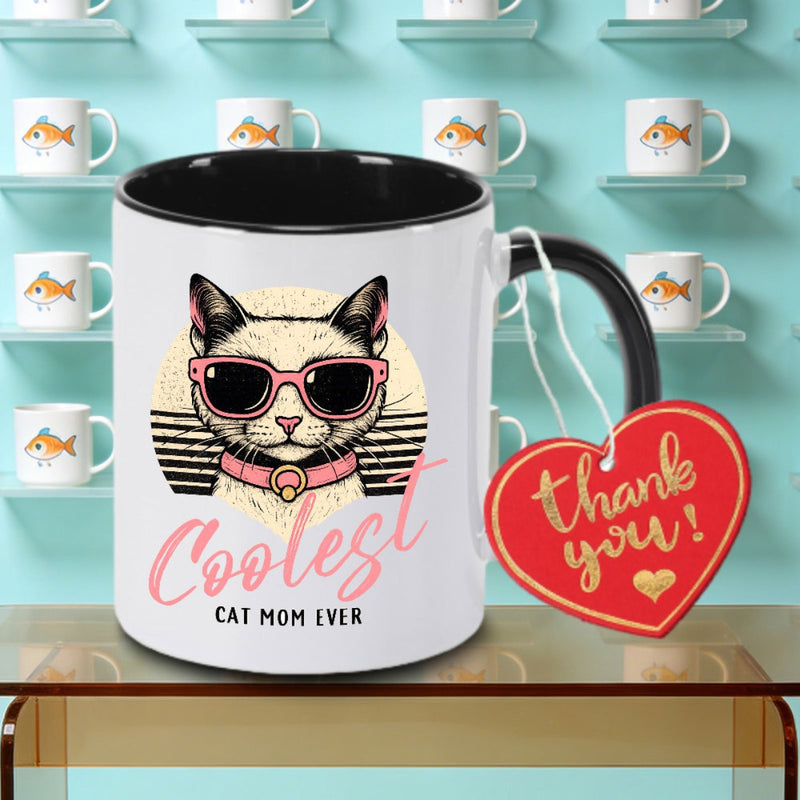 Tailorly Black Accent 11 oz Mug - Mom Logo