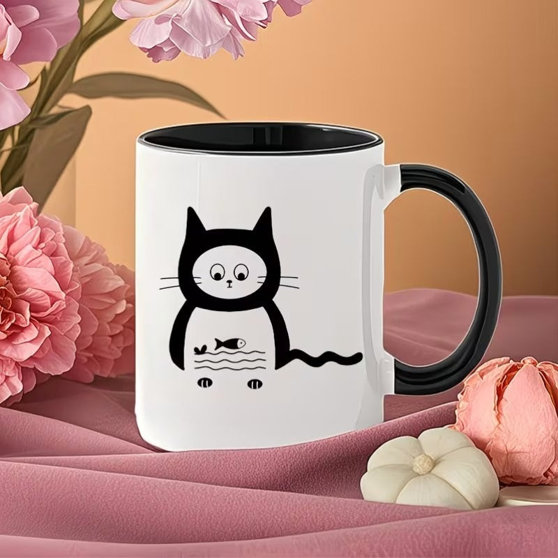 Tailorly Black Accent 11 oz Mug - Instagram-style cartoon