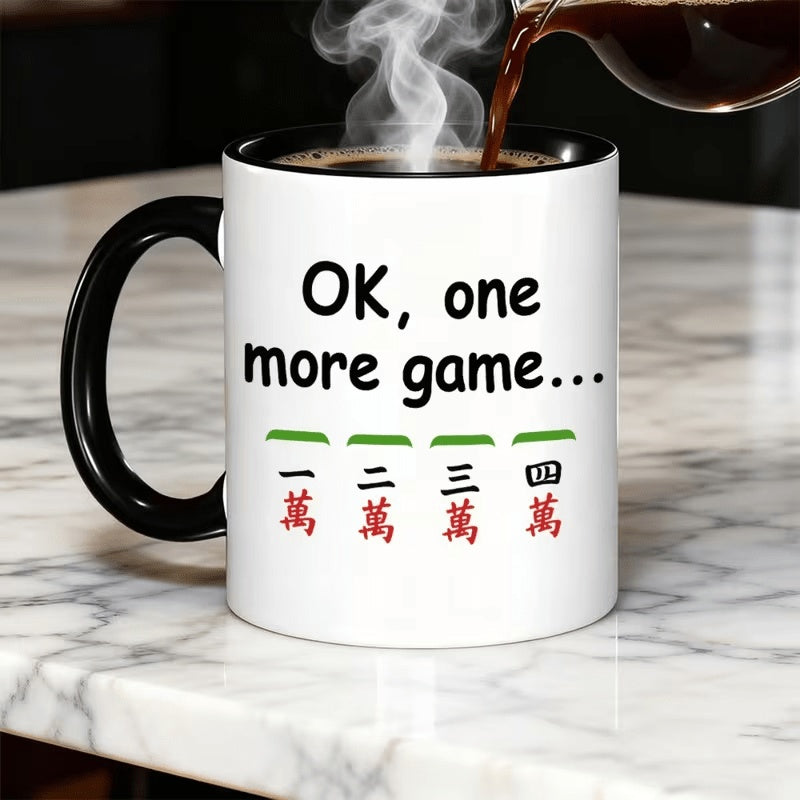 Tailorly Black Accent 11 oz Mug - 11 ounce designed ceramic mug made of ceramic material reusable durable easy to clean in colors travel and
