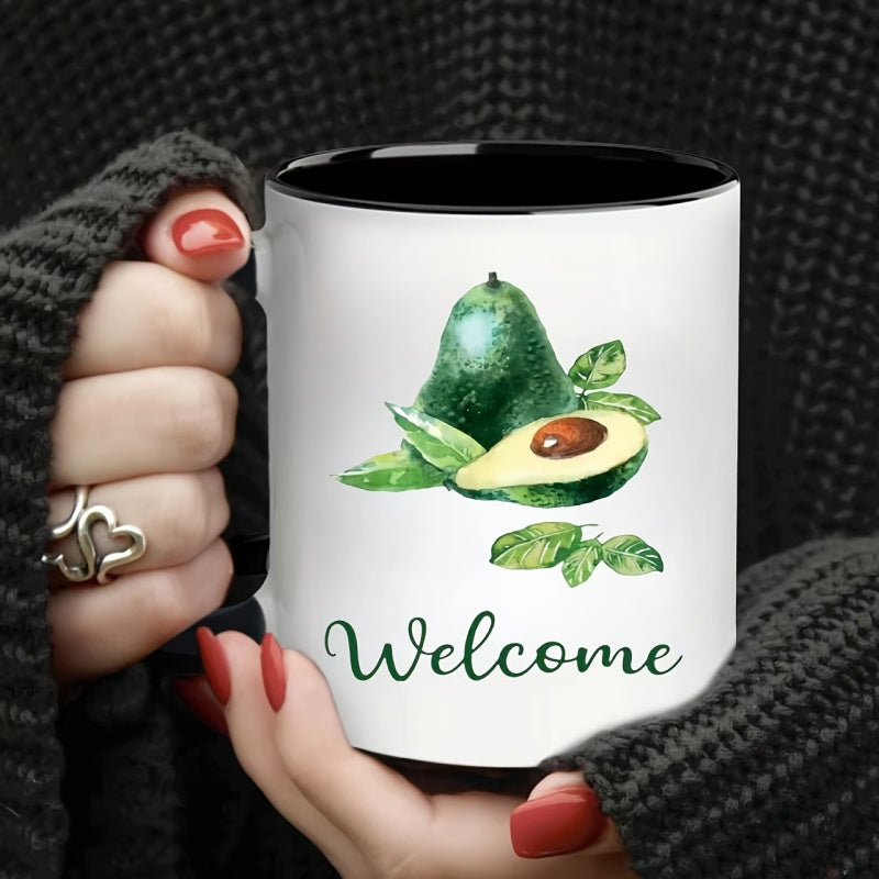 Tailorly Black Accent 11 oz Mug - one item welcome a cartoon mug perfect as a gift for a girlfriend friend or as a holiday present for a boss in