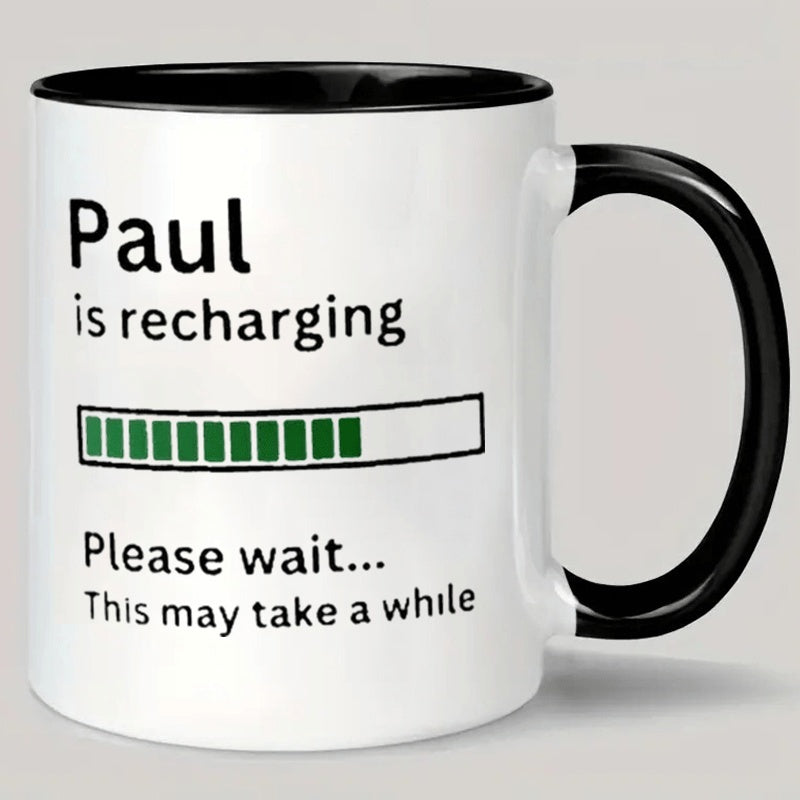 Tailorly Black Accent 11 oz Mug - white text