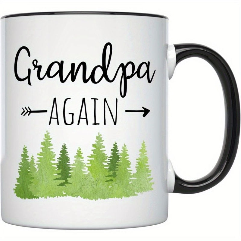 Tailorly Black Accent 11 oz Mug - celebrating a grandparent announcing a pregnancy reveal