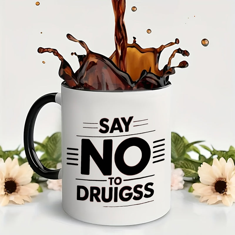 Tailorly Black Accent 11 oz Mug - say no to