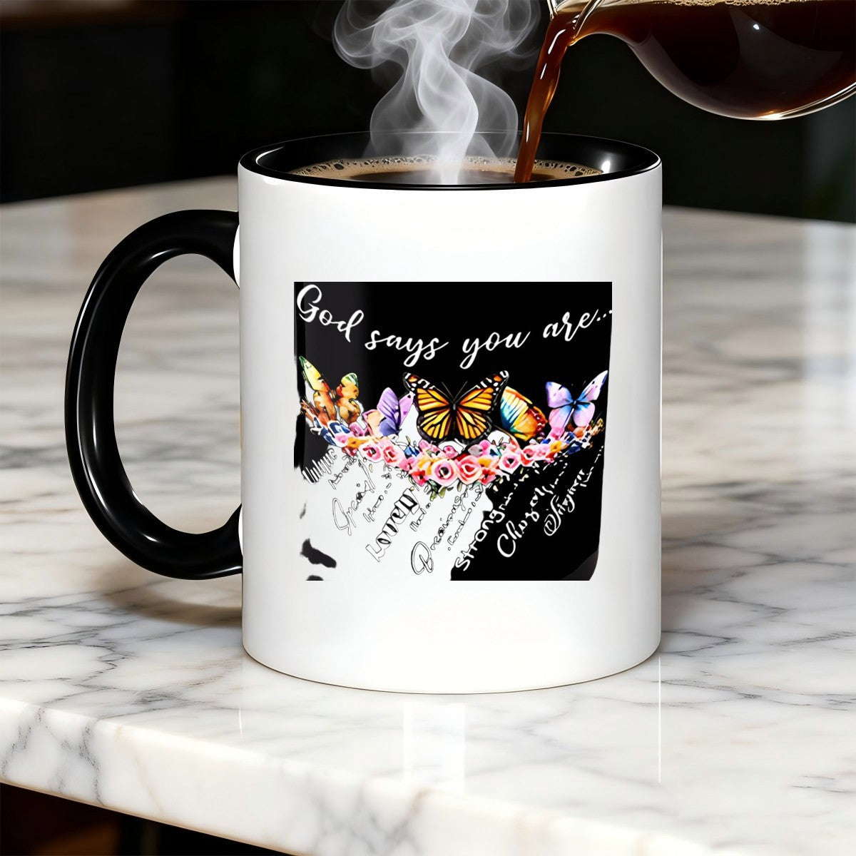 Tailorly Black Accent 11 oz Mug - vibrant design