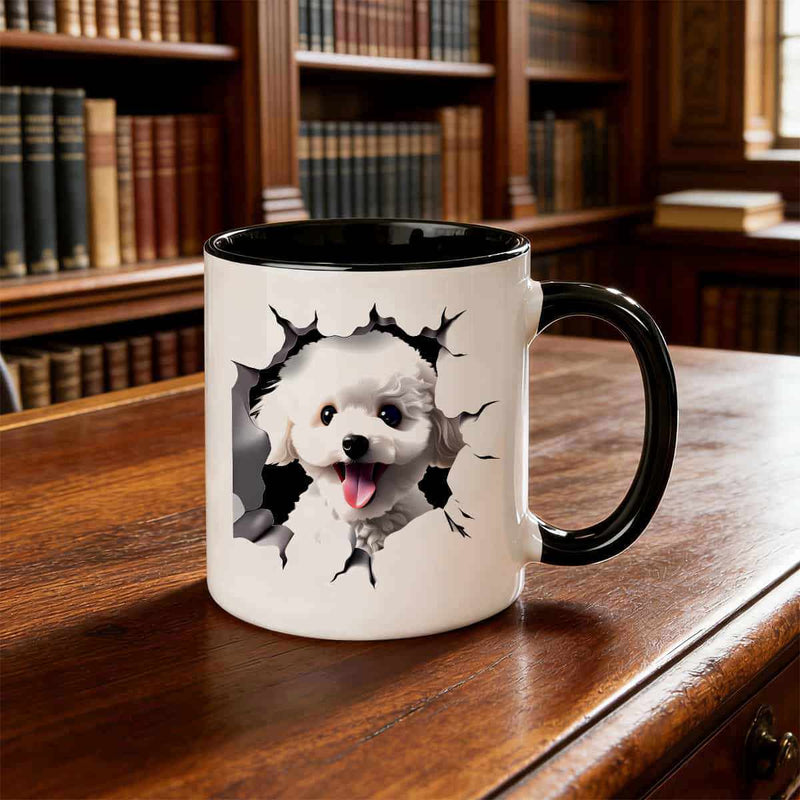Tailorly Black Accent 11 oz Mug - 3d dog