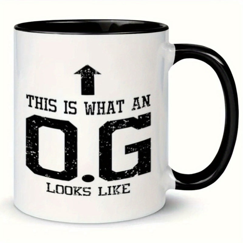 Tailorly Black Accent 11 oz Mug - funny text arrow