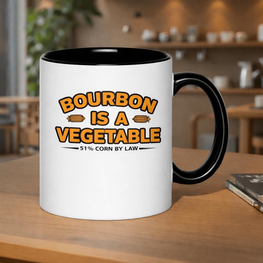 Tailorly Black Accent 11 oz Mug - bourbon is classified as a vegetable since it contains 51 corn according to regulations text