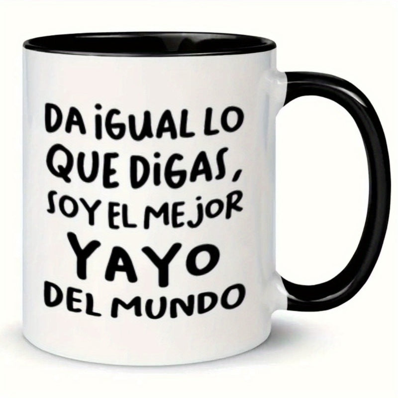 Tailorly Black Accent 11 oz Mug - humorous text