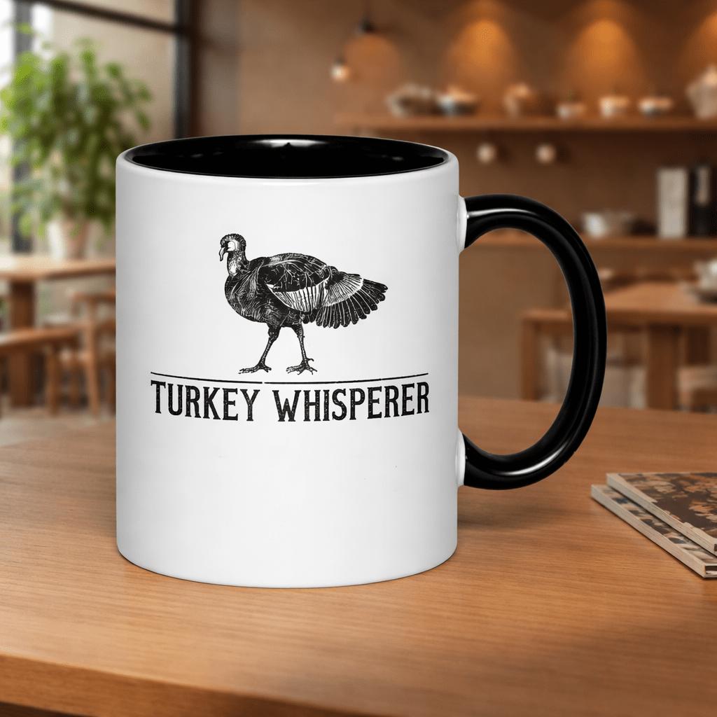 Tailorly Black Accent 11 oz Mug - turkey vintage style illustration