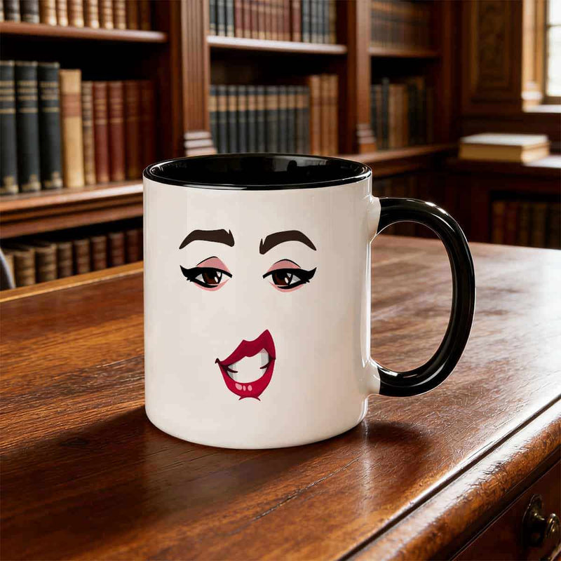 Tailorly Black Accent 11 oz Mug - check out this 11 oz ceramic coffee cup with a design suitable for its a great holiday present for friends a