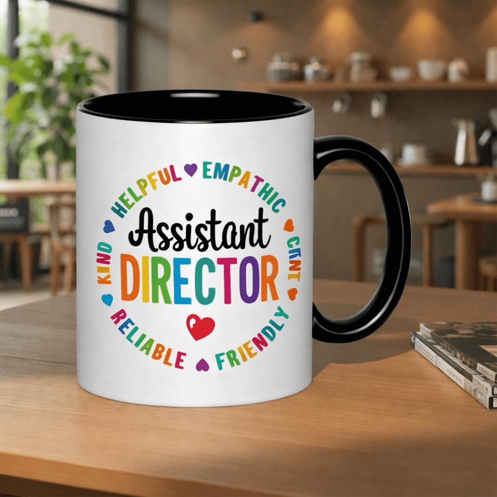 Tailorly Black Accent 11 oz Mug - vintage retro design with a gradient color scheme