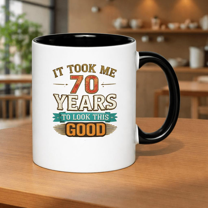 Tailorly Black Accent 11 oz Mug - it years this good birthday celebration 11oz printed ceramic ceramic coffee cup drinkware mug drinkware