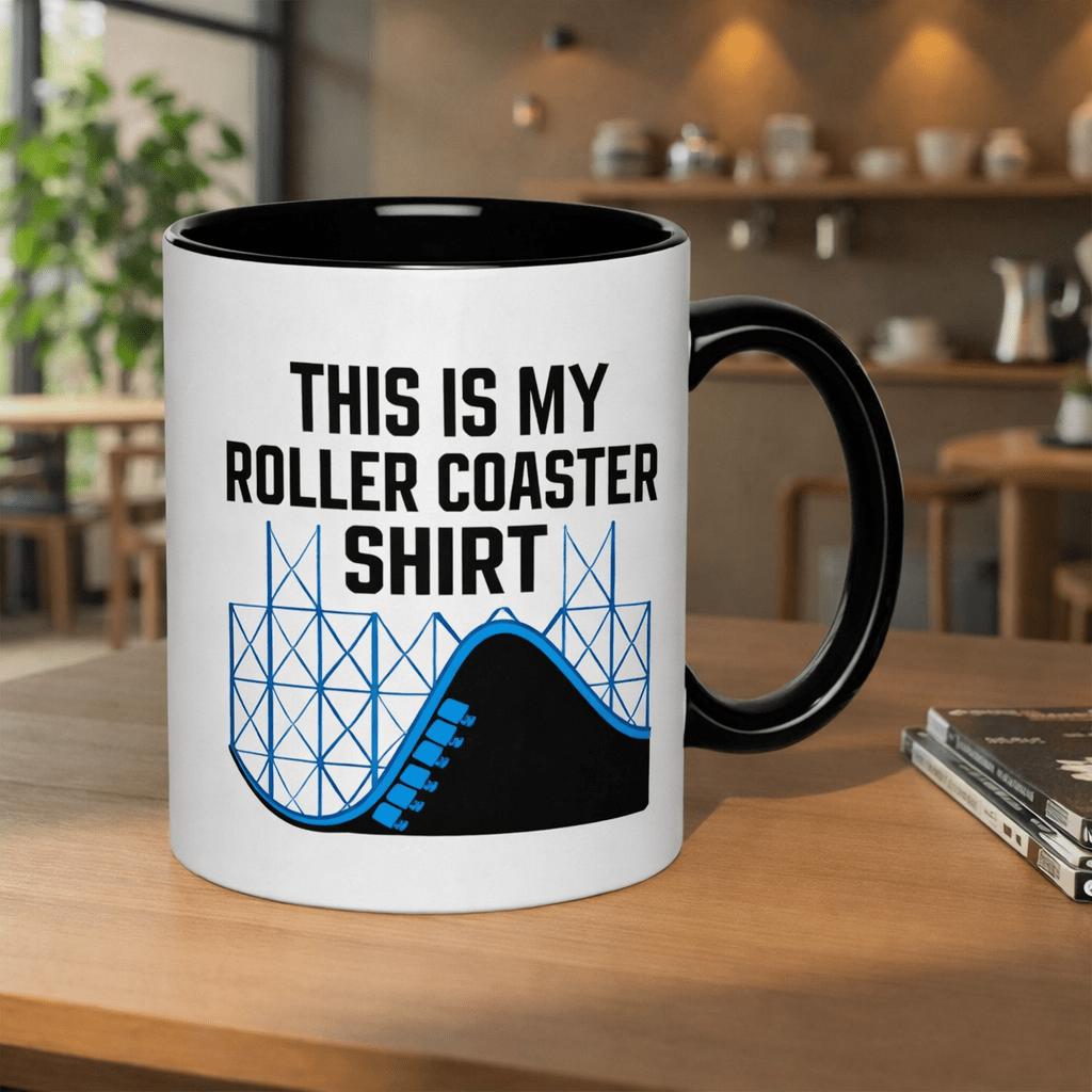 Tailorly Black Accent 11 oz Mug - 11oz printed ceramic mug with scratch resistant print