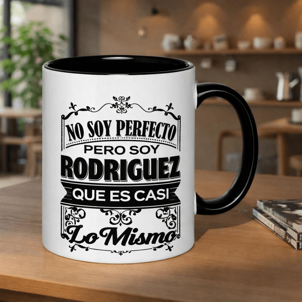 Tailorly Black Accent 11 oz Mug - i am but i am which is