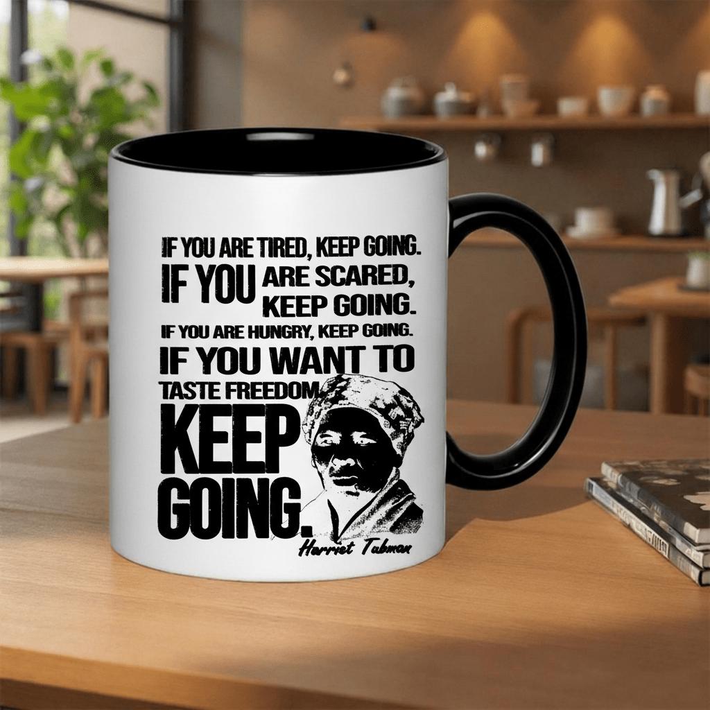 Tailorly Black Accent 11 oz Mug - inspirational quote