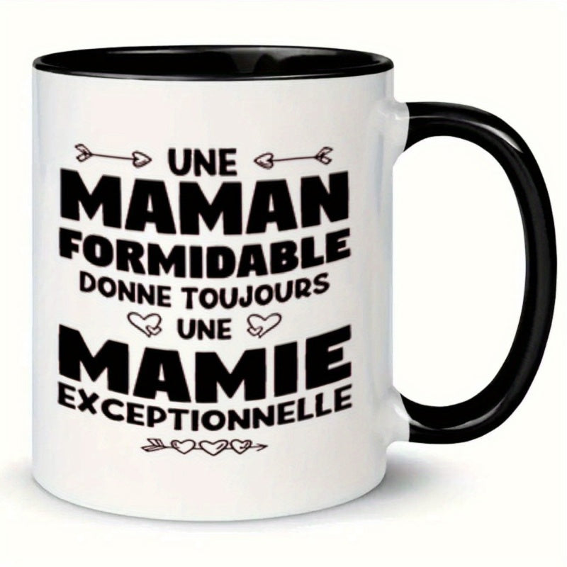 Tailorly Black Accent 11 oz Mug - text hearts