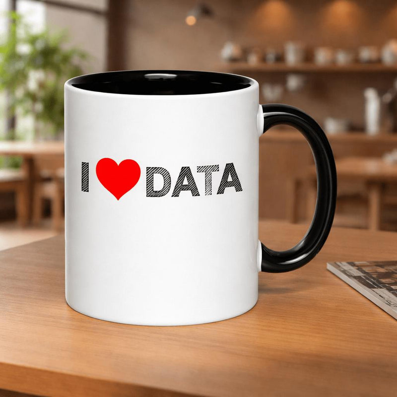Tailorly Black Accent 11 oz Mug - science and with a passion