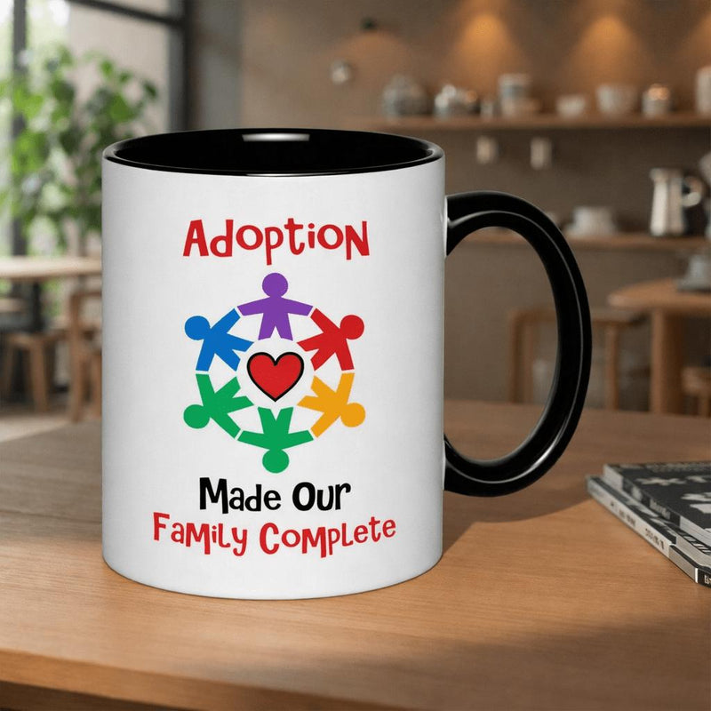 Tailorly Black Accent 11 oz Mug - love and 11oz printed ceramic mug text