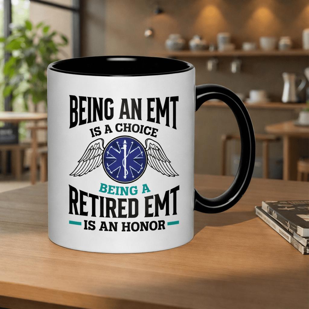 Tailorly Black Accent 11 oz Mug - being an is a being a retired is an 11oz printed ceramic mug premium ceramic mug drinkware mug drinking cups