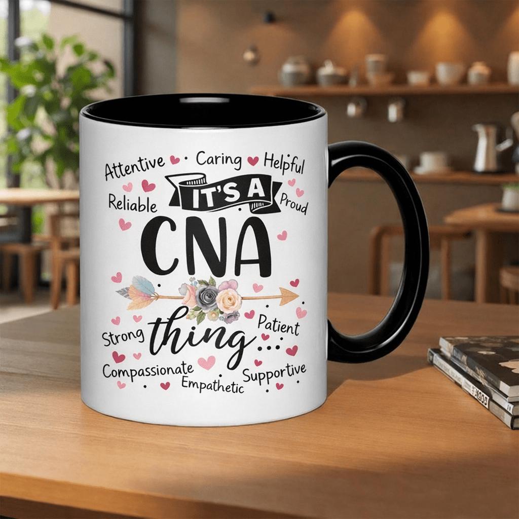 Tailorly Black Accent 11 oz Mug - creative gradient design