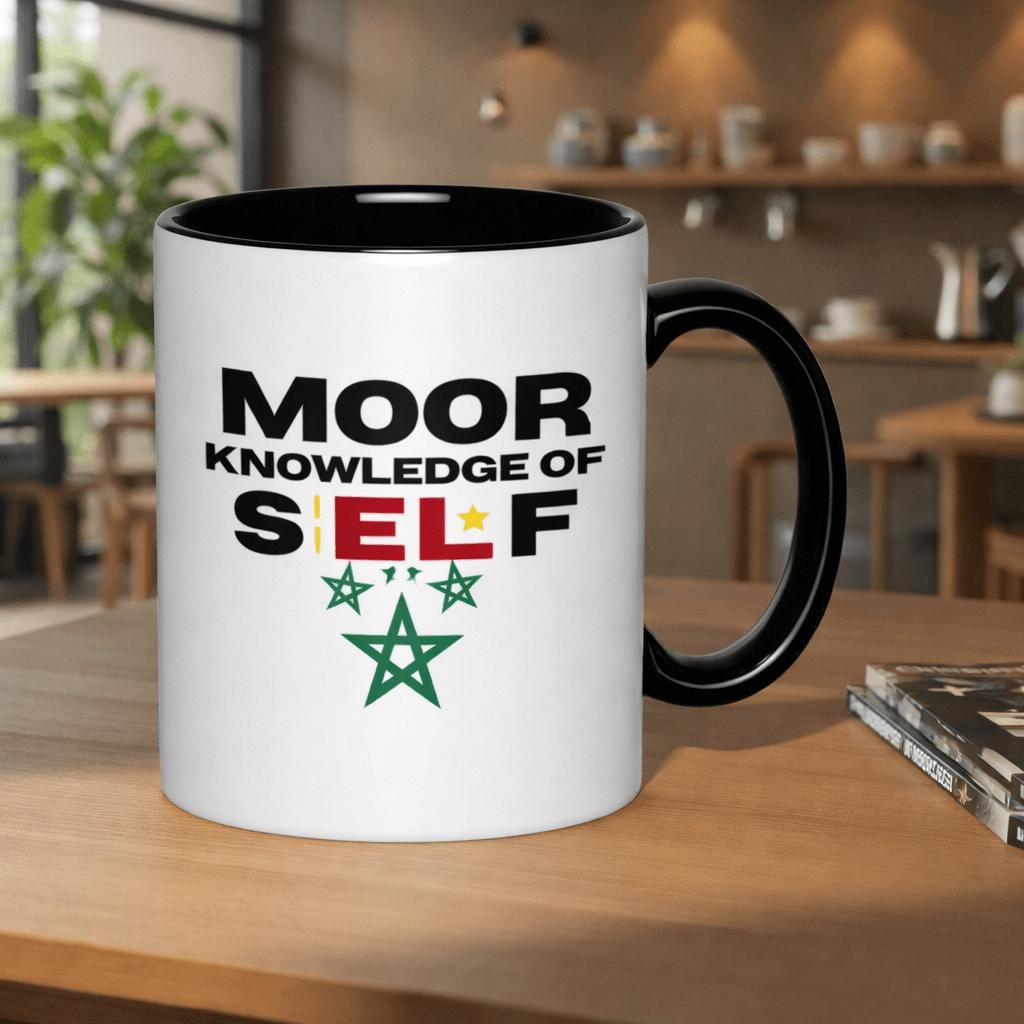 Tailorly Black Accent 11 oz Mug - and the stars 11oz printed ceramic mug mug food grade ceramic microwave safe abstract artists outdoor picnics