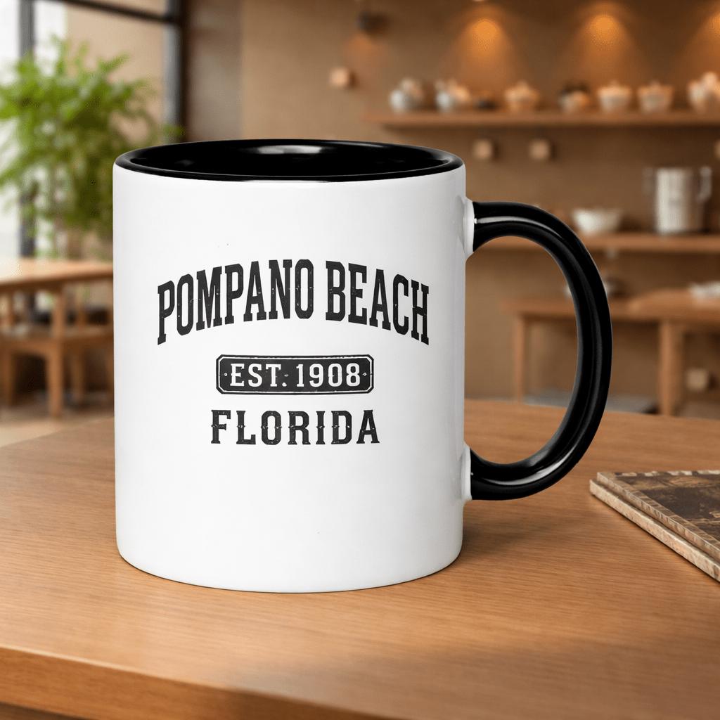 Tailorly Black Accent 11 oz Mug - est 1908 retro vintage design