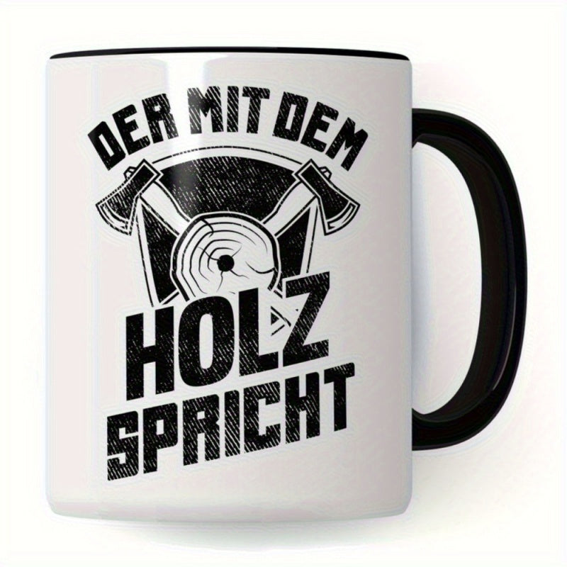 Tailorly Black Accent 11 oz Mug - humorous gift for a master for carpenter