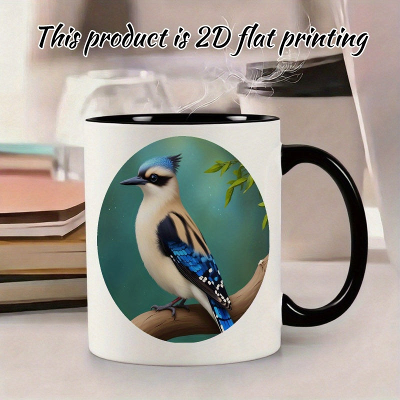 Tailorly Black Accent 11 oz Mug - blue cute durable with Christmas Halloween birthday anniversary print