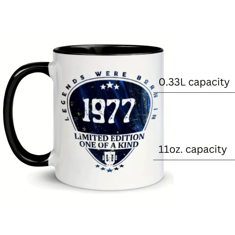 Tailorly Black Accent 11 oz Mug - stars