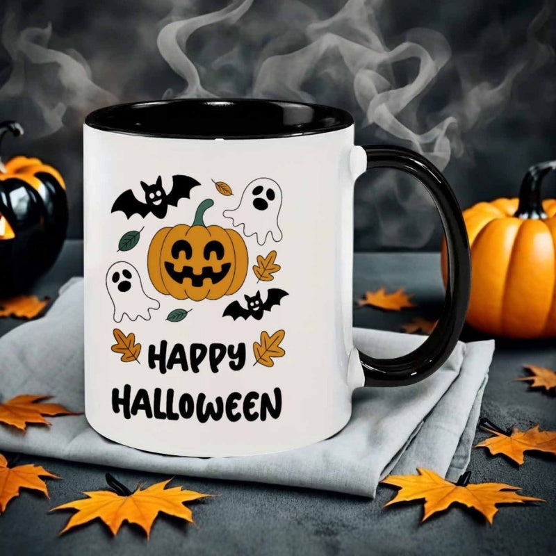 Tailorly Black Accent 11 oz Mug - halloween style