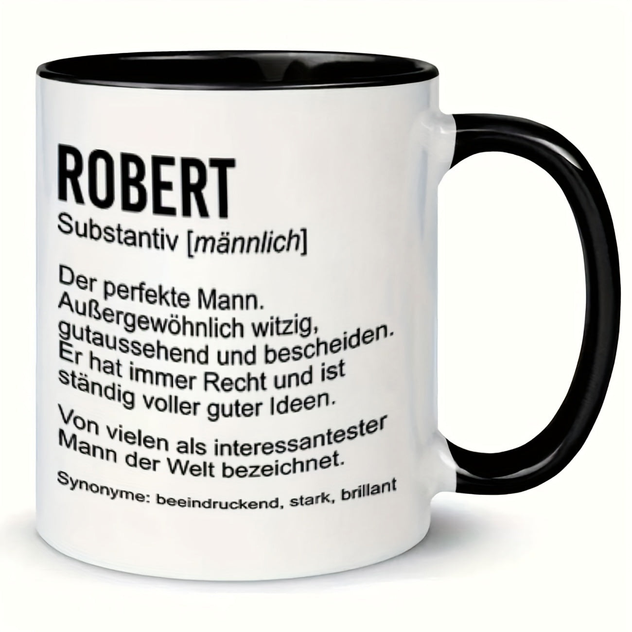 Tailorly Black Accent 11 oz Mug - 1pc 11oz ceramic coffee mug suitable for any season great gift for _f7a6446072e646069f2e68e53bcadc8e