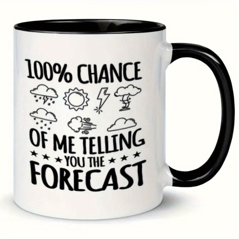Tailorly Black Accent 11 oz Mug - weather themed icons
