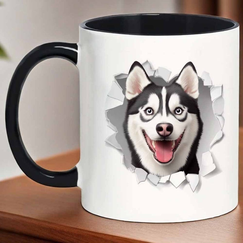 Tailorly Black Accent 11 oz Mug - 1pc 11oz mug coffee cup sticker white background design suitable for home office multi scene use ideal for hot and