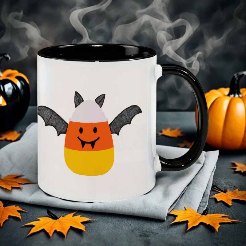 Tailorly Black Accent 11 oz Mug - bat candy