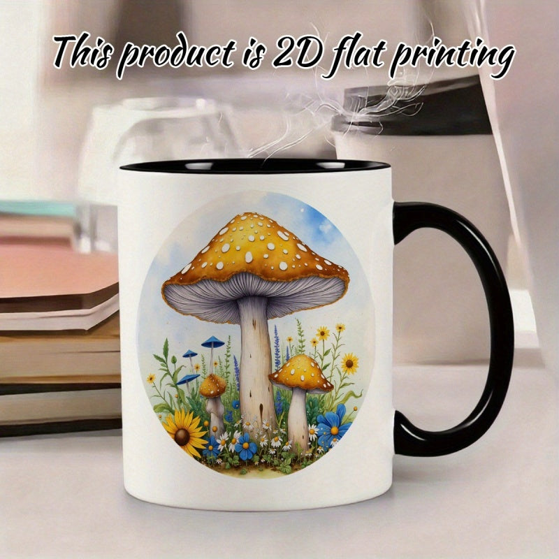 Tailorly Black Accent 11 oz Mug - fairy tale style cute print