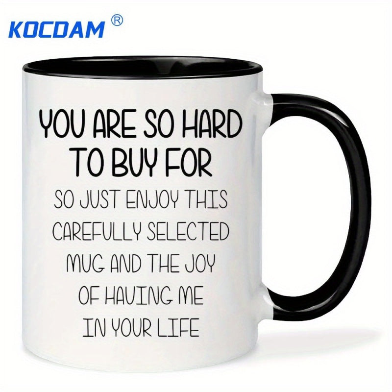 Tailorly Black Accent 11 oz Mug - funny mug 1pc funny inspirational mug buy for 11oz ceramic coffee cup with white black humorous birthday gifts